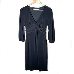 Laundry by Design black long sleeve V-neck sheath dress size 4? B100